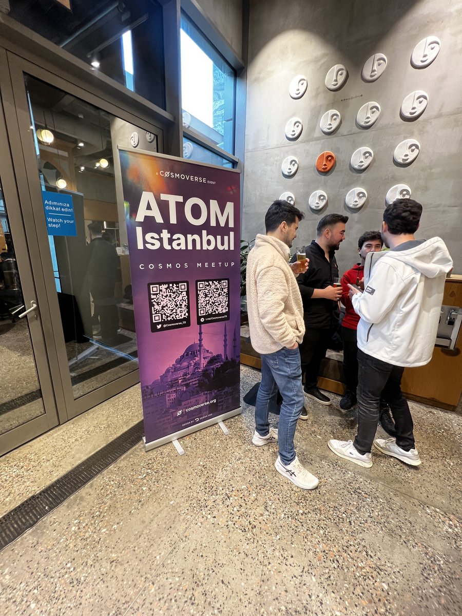 AgoricTR's tweet photo. 🎉 @Agoric Türkiye olarak ATOMİstanbul etkinliğindeyiz! 🗣️💬
Eğer siz de buradaydanız, bizimle iletişime geçerek sohbetimize katılın! 🏗️
#Agoric #Web3 #Cosmoverse #ATOMIstanbul #BytePitch https://t.co/zicIdsmuPg