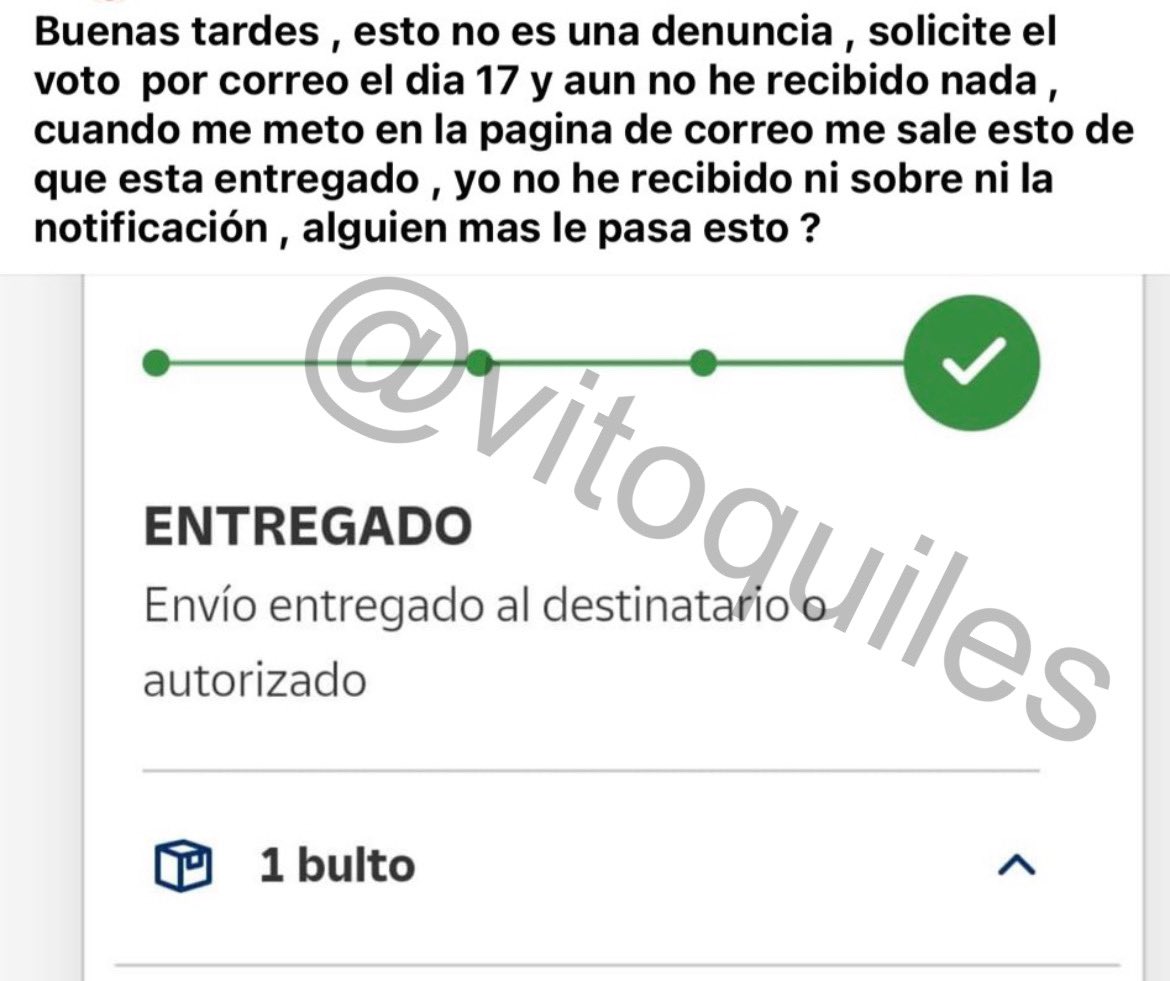 🔴 #URGENTE | Ciudadanos de Melilla denuncian que Correos les indica que su voto ya ha sido entregado pese a no haberlo recibido. 

A ver si esta noticia la publican los medios.