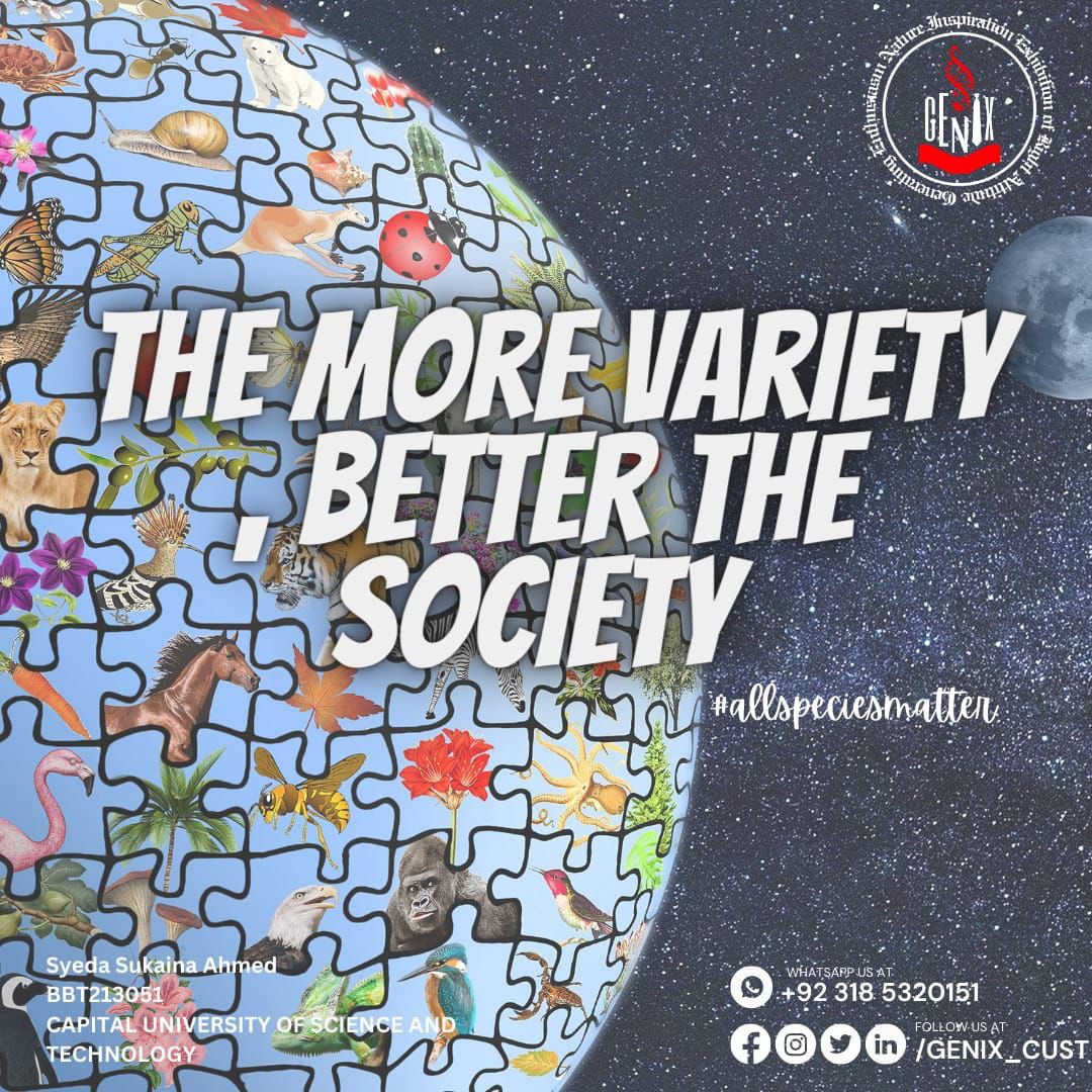 Hoor_295's tweet photo. Biodiversity is not a luxury; it is a necessity for a thriving planet. Today, let's commit to sustainable living and the conservation of #allspeciesmatter for a better future. #IWBMVolunteers #genixcust #sustainableliving #BetterFutureProject https://t.co/KrLroEsuUG