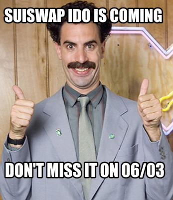 CryptoNat27's tweet photo. @suiswap_app Suiswap IDO on 06/03!  🚀😎

#SUI #IDO #InitialDexOffering #CryptoInvesting #TokenLaunch #TokenSale https://t.co/arBAVilXsL