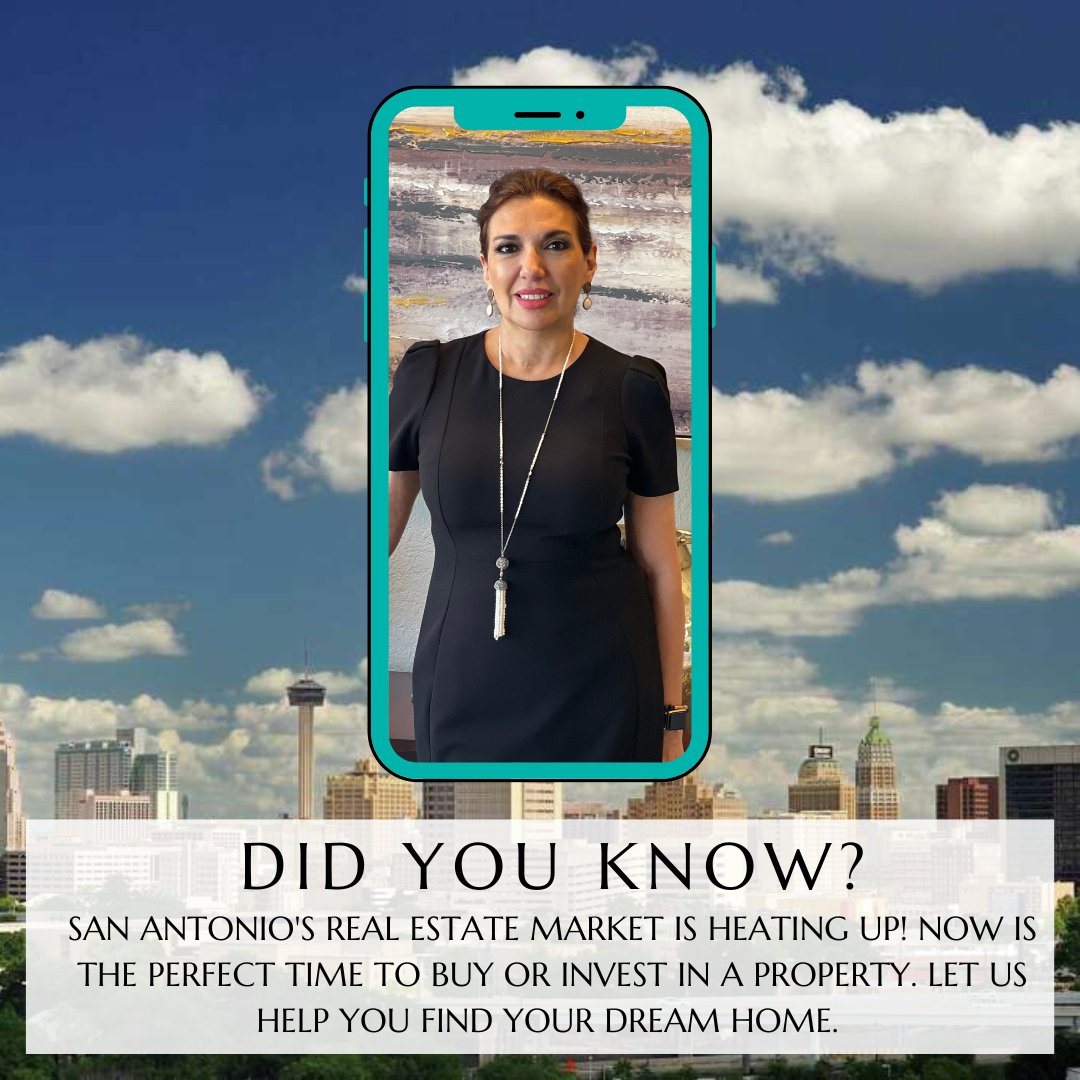 San Antonio's real estate market is heating up! Now is the perfect time to buy or invest in a property. Let us help you find your dream home. 

SanAntonioRealEstate #HomeBuyers #OurSanAntonioHome #LizaKingTeam