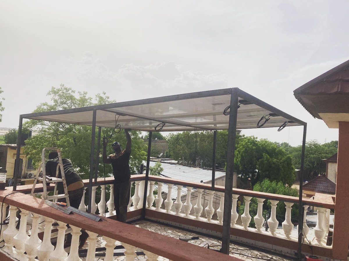energo_llc's tweet photo. 1.5 KW of photovoltaic panels and 9,6 kWh of battery storage installed to electrify Mossosouk and GenABCD office using solar energy. An achievement among many others to come of EnerGo in Chad 🇹🇩. With EnerGo, Enlighten Your Future. 😊

#EnerGo #SolarEnergy #PhotoVoltaic #Chad https://t.co/YPcvnxKueK