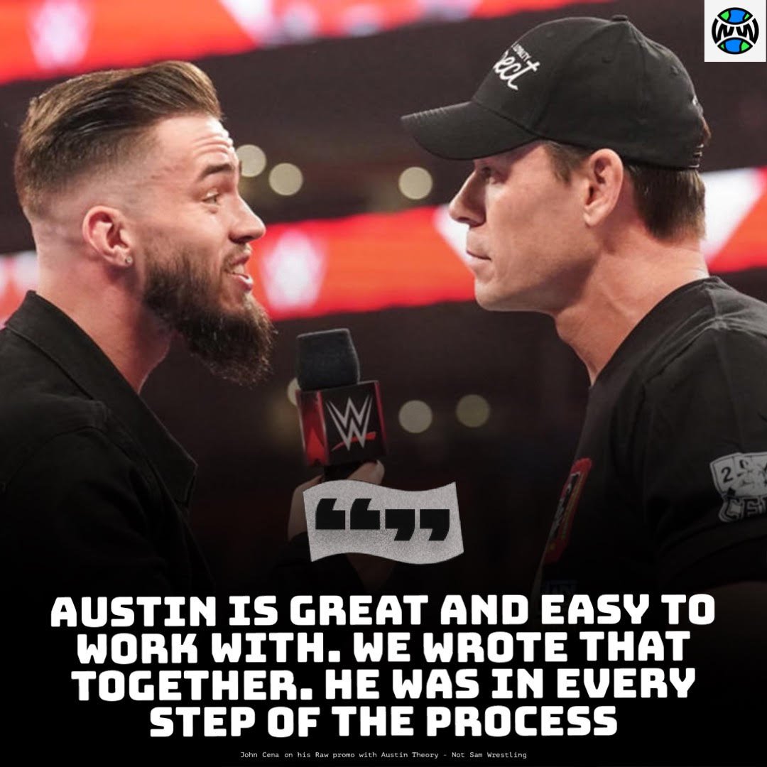 John Cena enjoyed working with Austin Theory 🤝