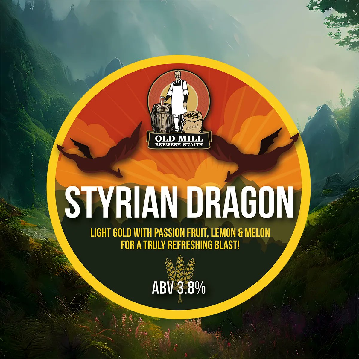 🐉 Introducing Styrian Dragon, our new ale that will fire up your taste buds with a burst of passionfruit, lemon and melon. 🍋🍈🍑 

If you like a refreshing brew that is bold, bright and delicious, look no further than Styrian Dragon. 🍻 

Shop here: buff.ly/3olZP7k