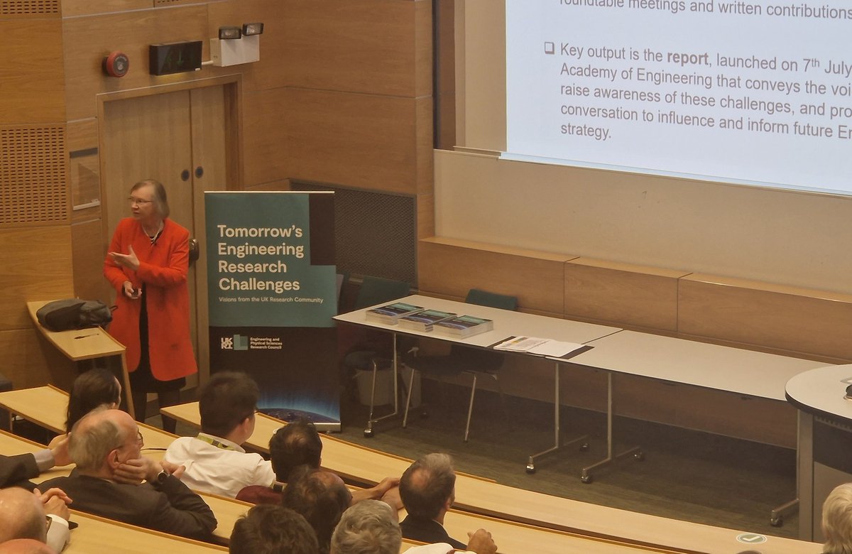 ucleeenews's tweet photo. We're honoured to have Dame Helen Atkinson DBE FREng, Pro-Vice-Chancellor @CranfieldUni School of Aerospace, join us for the prestigious Barlow Memorial Lecture entitled 'Tomorrow's Engineering Research Challenges'.
An excellent way to finish off the Festival of Research! #FoR23 https://t.co/QzoDInua9G