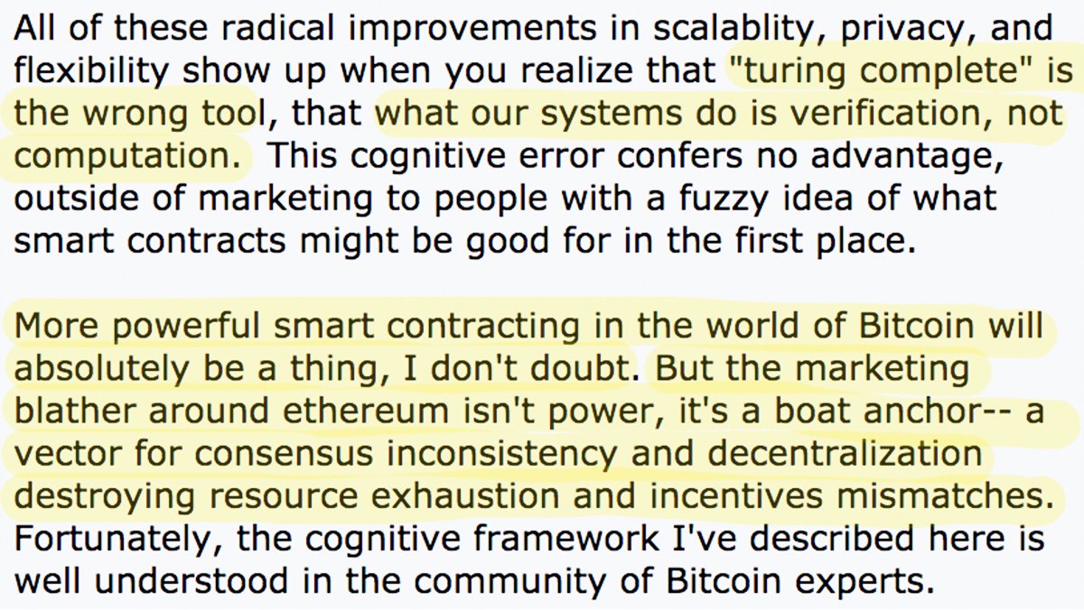 Satoshi designed the blockchain to be a court, not a computer. Greg Maxwell nailed it years ago (2016): bitcointalk.org/index.php?topi…
