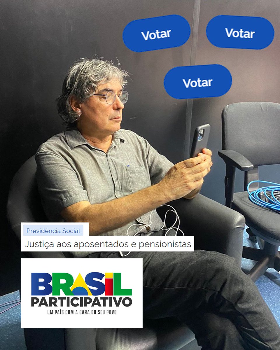 carlosgiannazi's tweet photo. #AposentadosBrasilParticipativo
VOTE pela revogação da redação dada ao artigo 149 da C.F. através da E.C. 103/19. 
VOTE por justiça aos aposentados e pensionistas!
https://t.co/yV2r6aUWOU https://t.co/OnNGMZ01he