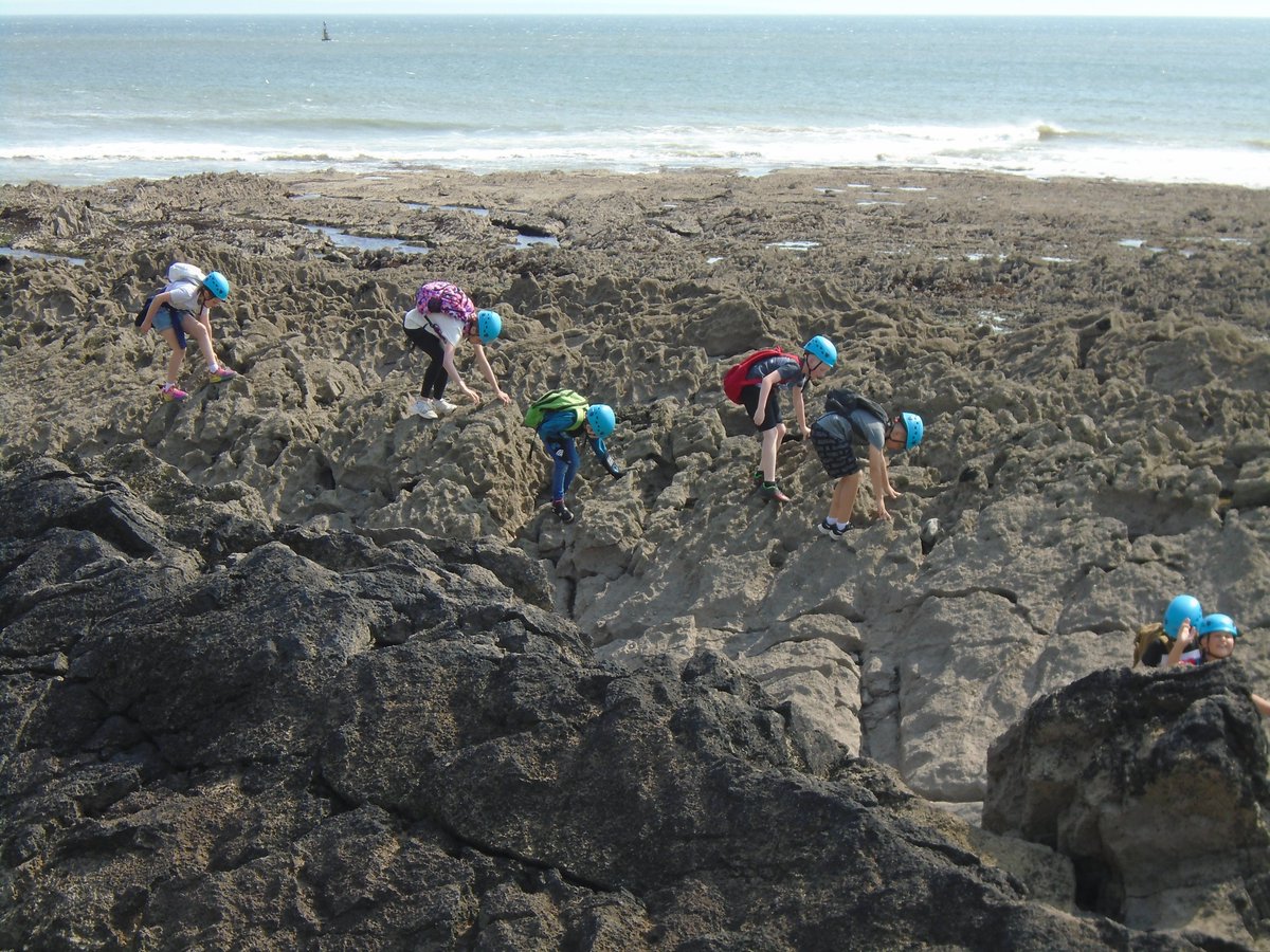 CraigfelenP's tweet photo. Rock hopping fun! #cfpborfa23 @goweractivity #ItsGowerTime https://t.co/rf59jTPiOz