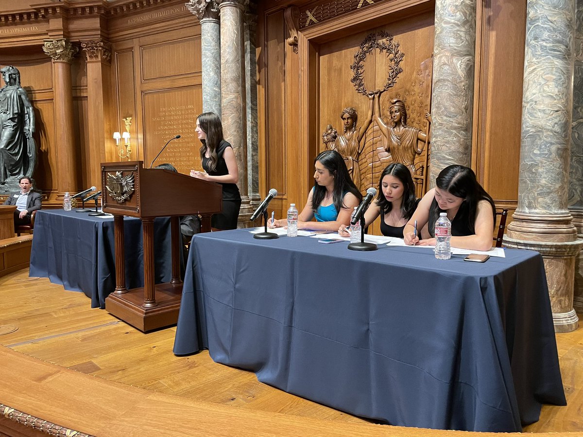 Six Dallas ISD students debated the use of AI chat bots in educational settings at the Parrish Charitable Foundation Invitational, held in the Debate Chamber at Old Parkland. Each debater received a $3000 college scholarship, a total of $18,000. @dallasschools @DallasDebate