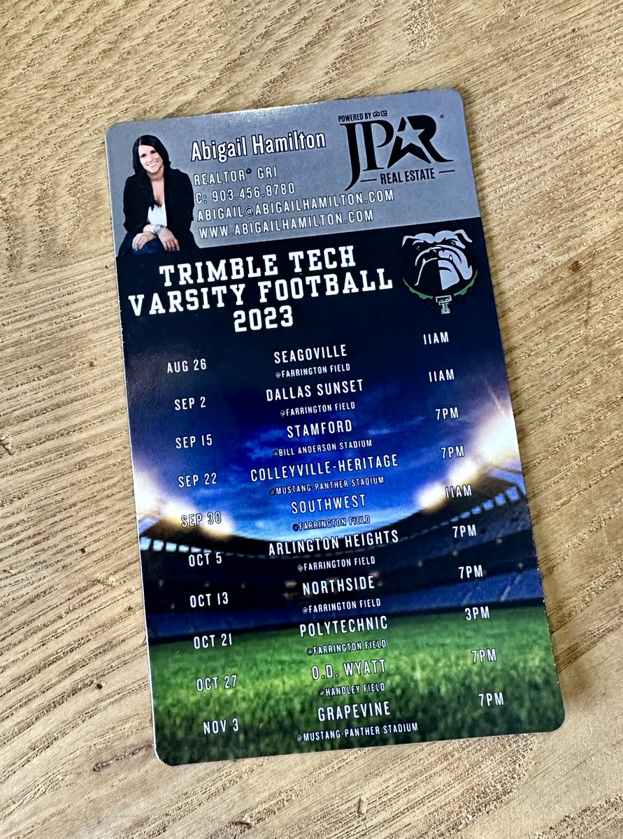 TTFootballBooster (@ttfb_booster) on Twitter photo Thank you to our Booster Club President who donated these magnetic schedules for our fans! Each football player, teacher, and administrator will receive one of these to go on their fridge at home! Grab yours at Meet the Bulldogs on August 5! <a href="/TrimbleTechFB/">Trimble Tech HS Football</a> Thank you to our Booster Club President who donated these magnetic schedules for our fans! Each football player, teacher, and administrator will receive one of these to go on their fridge at home! Grab yours at Meet the Bulldogs on August 5! <a href="/TrimbleTechFB/">Trimble Tech HS Football</a>