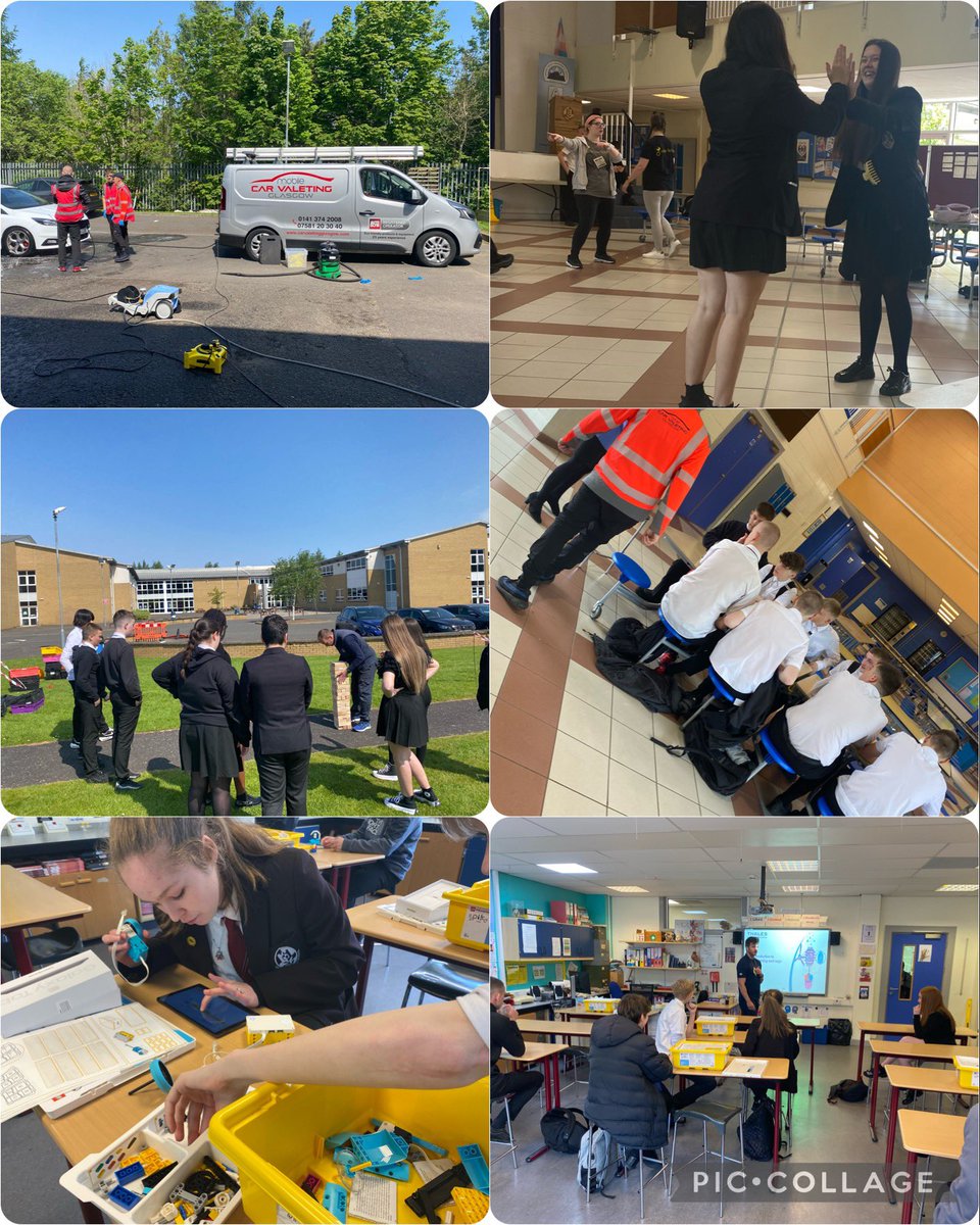 Today we had our S3 skills day where we had interactive sessions with employers such as <a href="/CassiltounHA/">Cassiltoun HA</a> <a href="/thalesgroup/">Thales Group</a> <a href="/visiblefictions/">Visible Fictions</a> <a href="/UofGlasgow/">University of Glasgow</a> <a href="/ArnoldClark/">Arnold Clark</a> <a href="/BBCScotland/">BBC Scotland</a> 

They highlighted the importance of transferable skills in the world of work 
#DYW