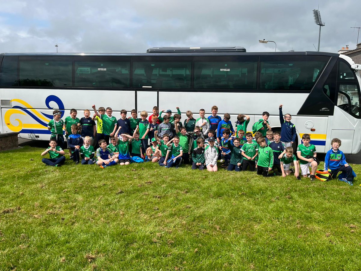 MurroeBoher's tweet photo. A great day out yesterday for our younger bord na nOg players .
48 of our u9s,u10s,u11s travelled to Thurles to watch Limerick take on Tipperary.They also stopped off on the way to Thurles to play some very competitive matches against  Borrisoleigh. https://t.co/bGnW2oYOlX