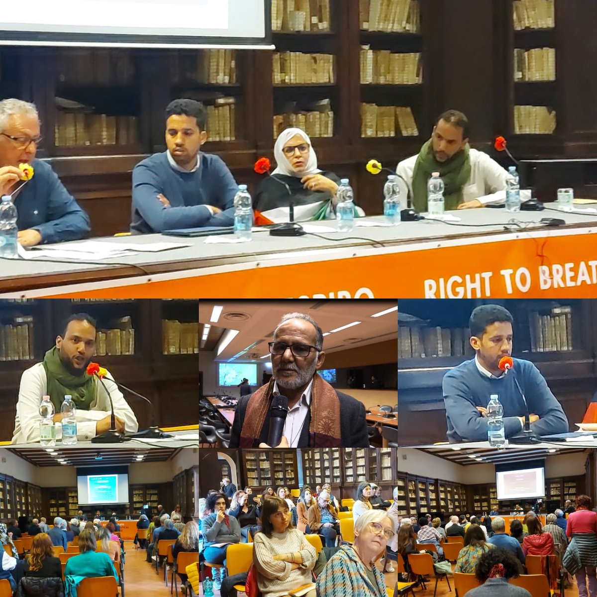 En la conferencia que acogió el museo Maschio, Roma, @HassannaAalia, coordinador de la plataforma @WsnsOrg habló sobre la situación de los presos políticos saharauis asi como del expolio sistemático de los recursos naturales en el #SaharaOccidental ocupado.