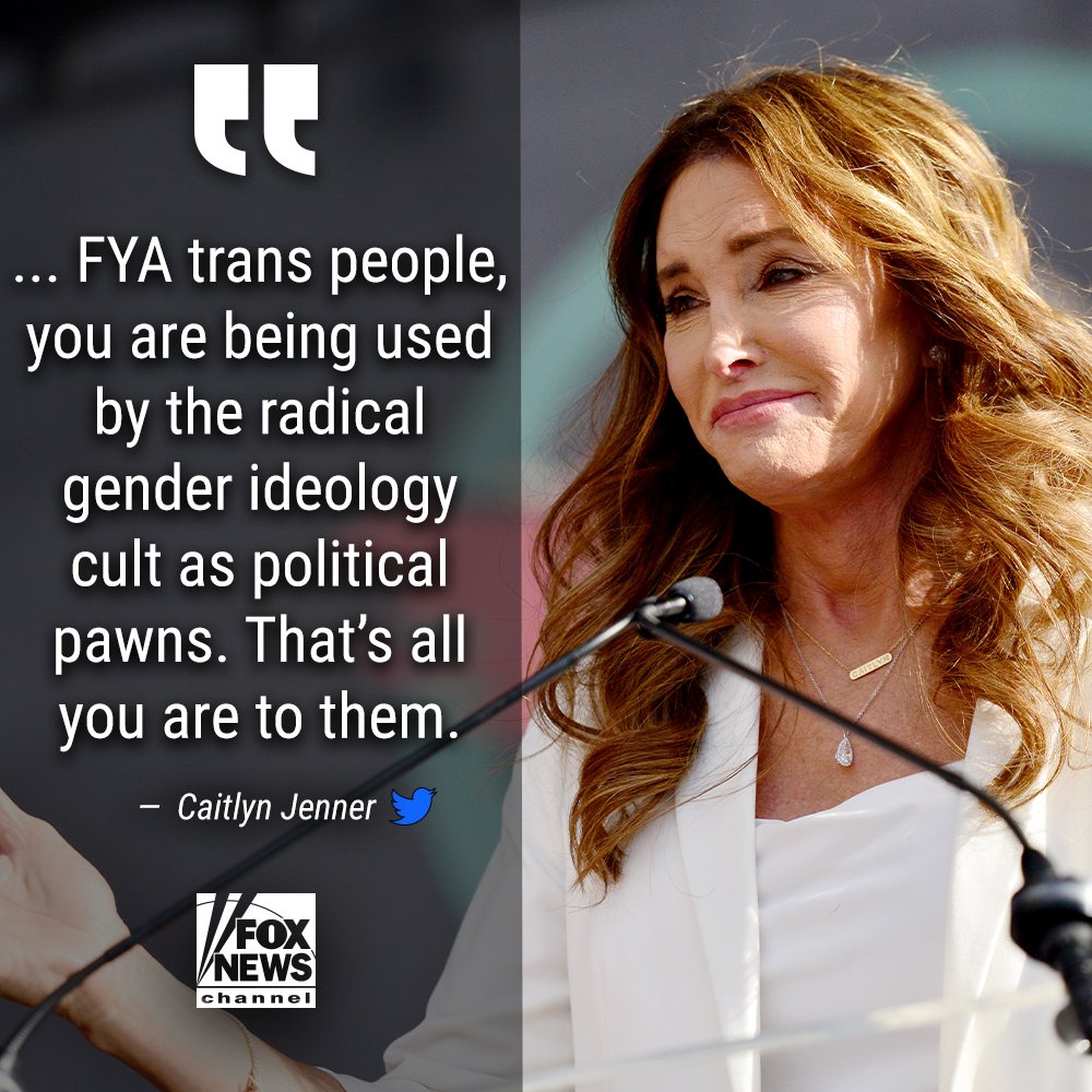 FoxNews's tweet photo. 'THIS IS WRONG': @Caitlyn_Jenner calls on people to "push back" after a transgender teen finished in second place at a Meet of Champions girls race. https://t.co/x3nelEB6C2 https://t.co/ugzQxrJh4P