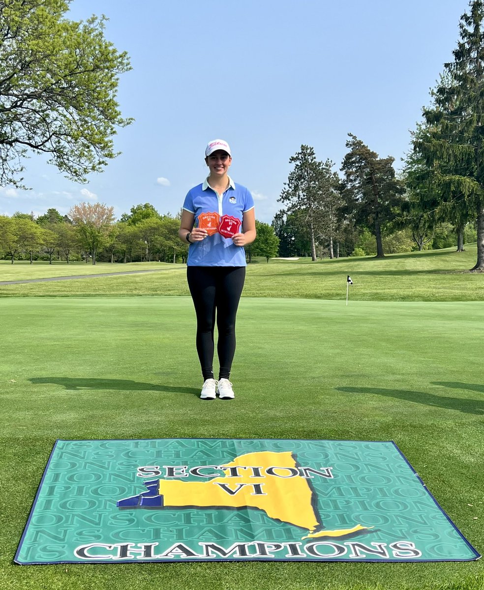 alisonspacc's tweet photo. ‼️SHE DID IT‼️ Juli qualified for States in Golf!!!  Headed to The Edison Club June 2nd-5th for an exciting weekend of golfing! And a big congratulations to the Fredonia Girls Team on taking 2nd place overall! @TheObserverNY @FredoniaHSathl1 @BradenCarmen https://t.co/X2CBuFVpR9