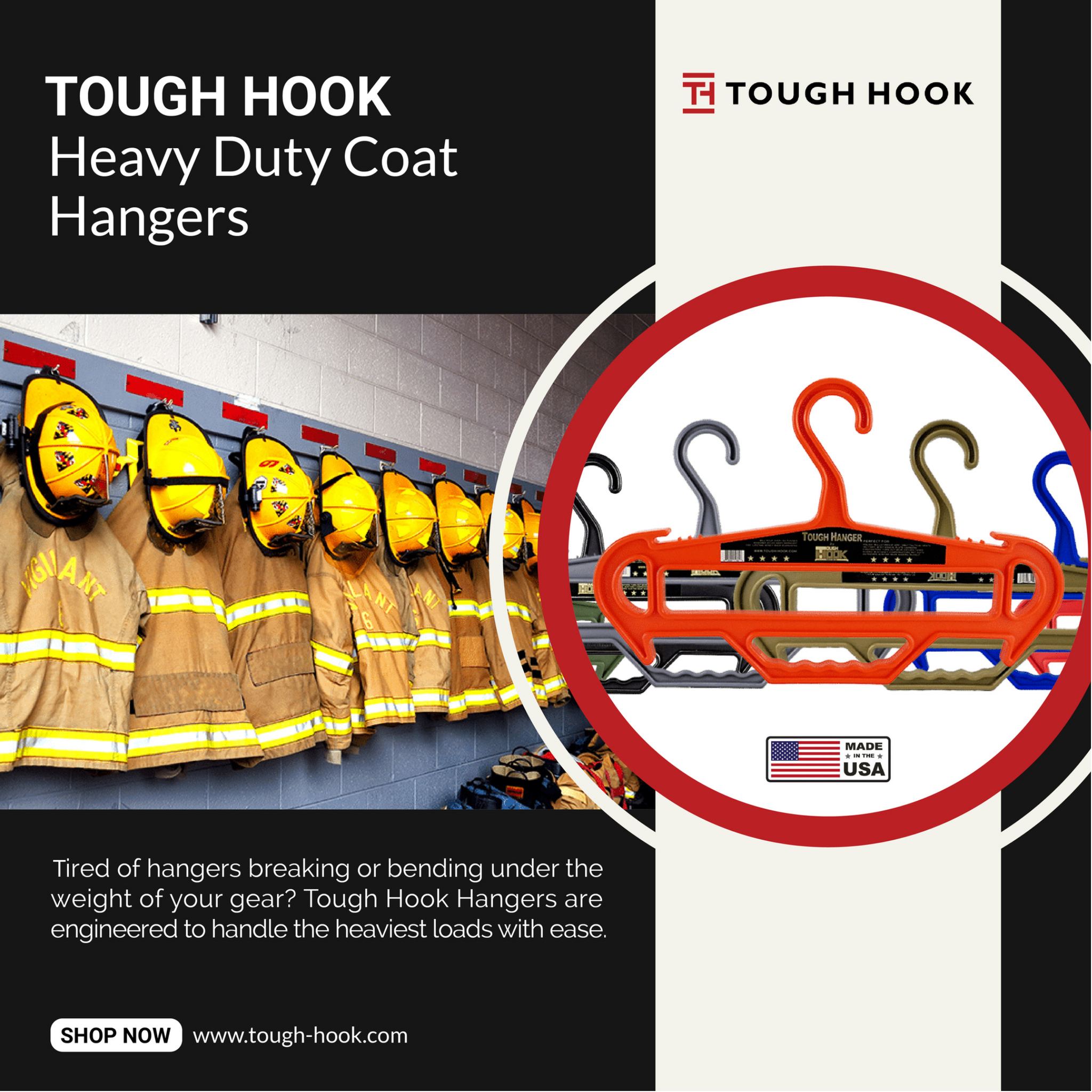 Heavy Duty Fire Fighter Jacket Hanger