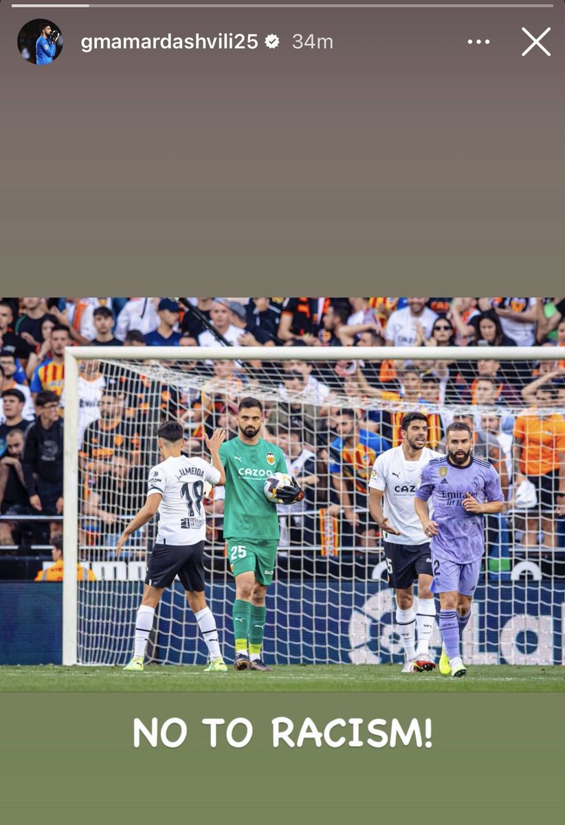 theMadridZone's tweet photo. 📲 Valencia’s Mamardashvili on IG. https://t.co/Hs8WlT6uTg