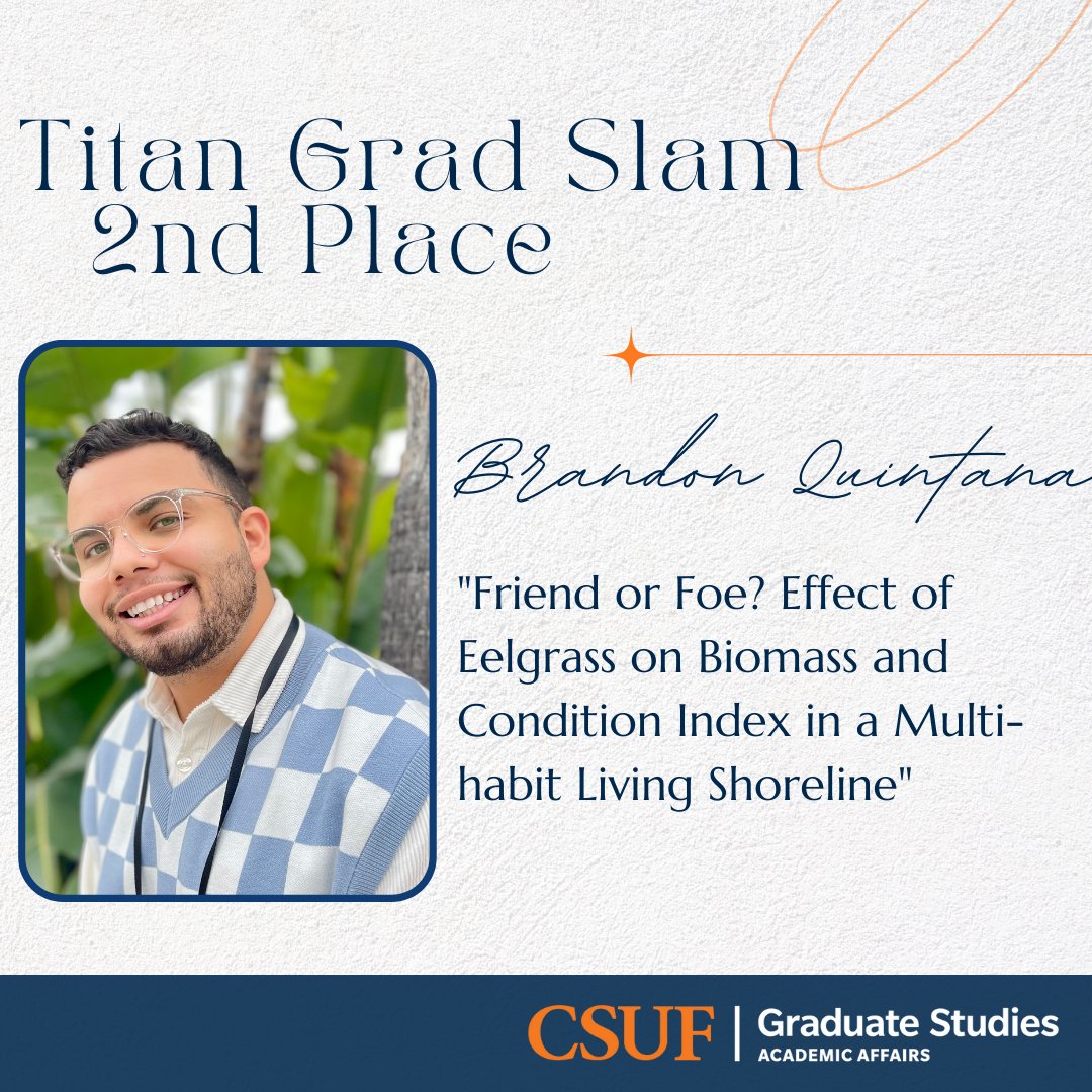 CSUFGradStudies's tweet image. Announcing our Grad Slam winners! Thank you for everyone who participated and congratulations to our winners. You can learn more about the participants on our website!