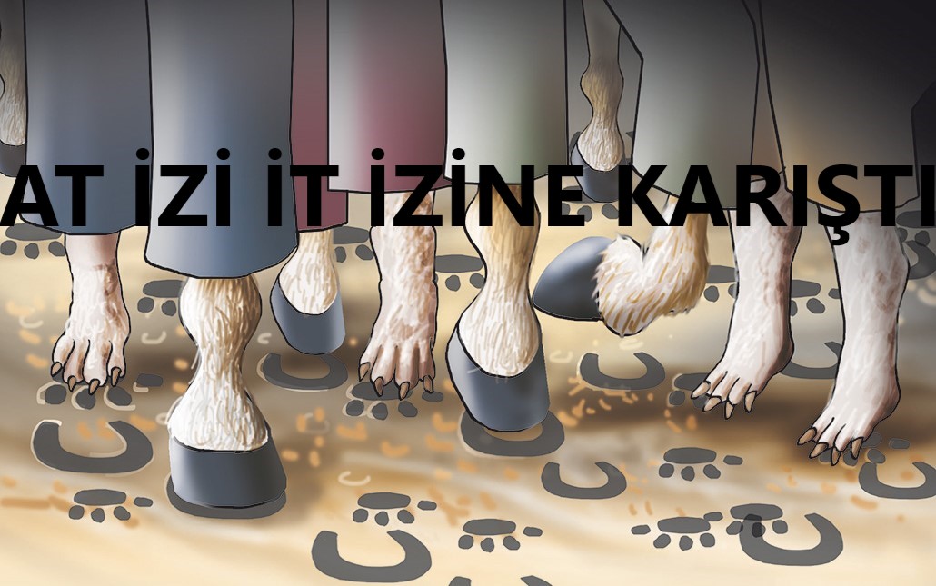 At izi it izine karışmış