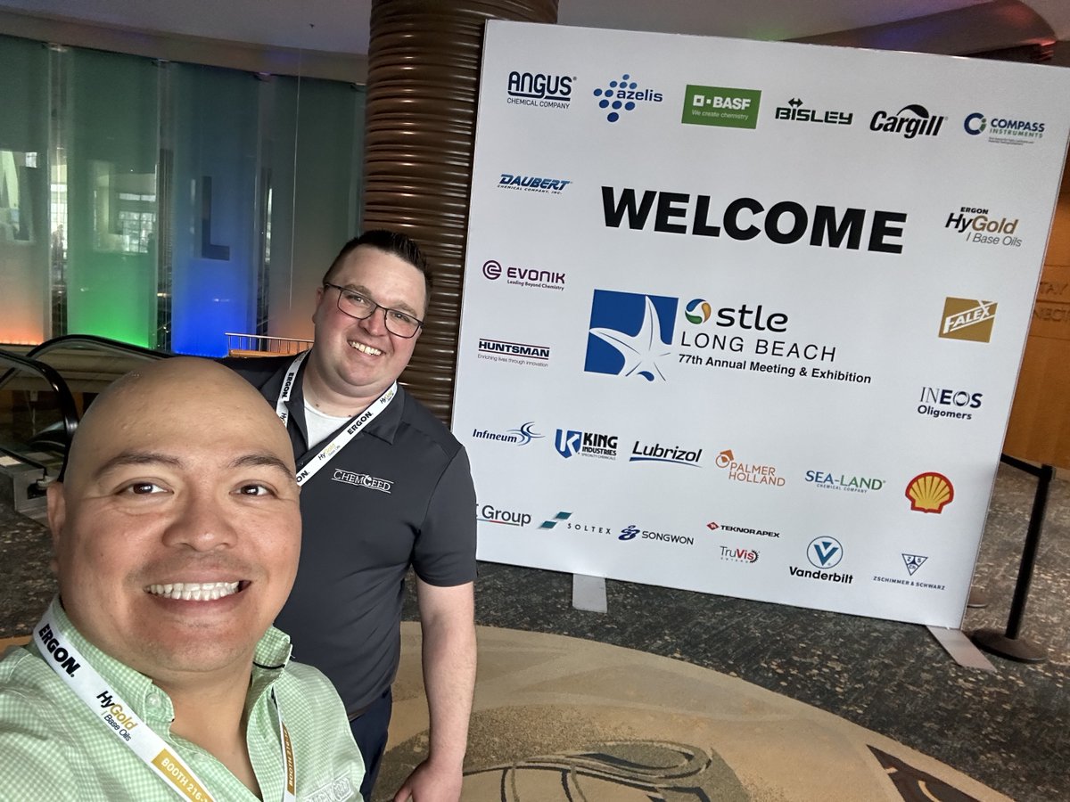 ChemCeed's tweet image. Tom and Rolly have arrived in Long Beach, CA and look forward to seeing you all at Booth 713!  #STLE #STLE2023 #Tribology #Lubricants