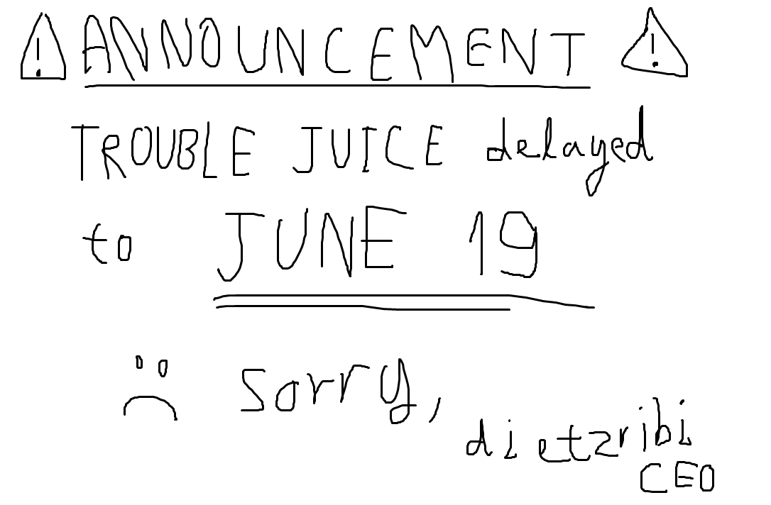 It's common practice to announce delays in an image