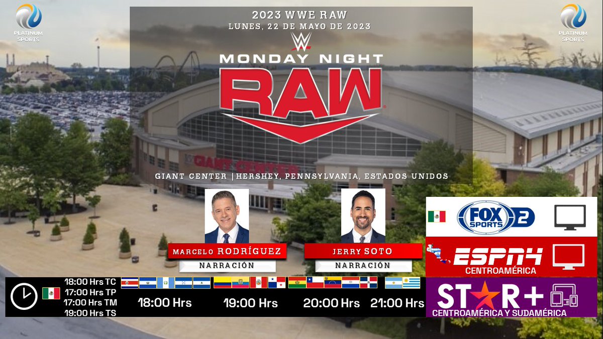 ramonovic09's tweet photo. ๐บ๐ธ #LuchaLibre #WWE | Presenta: #WWERaw
๐๏ธ Hoy
๐ฒ๐ฝโฐ 18:00 Hrs TC, 17:00 Hrs TP
๐บ @FOXSportsMX 2
๐ฑ๐ป @PrimeVideoMX
๐จ๐ท๐ธ๐ป๐ญ๐ณ๐ฌ๐น๐ณ๐ฎ 18:00 Hrs
๐จ๐ด๐ต๐ฆ๐ต๐ช๐ช๐จ 19:00 Hrs
๐ง๐ด๐จ๐ฑ๐ฉ๐ด๐ต๐พ๐ป๐ช 20:00 Hrs
๐ฆ๐ท๐บ๐พ 21:00 Hrs
๐บ #ESPN4 CA
๐ฑ๐ป @StarPlusLA CA SA
๐ค @MarceloAtWWE
๐ค @JerrySotoNarra
๐คณ๐ผ #WWExFOX #WWExFSMX #WWExESPN #WWETwitter