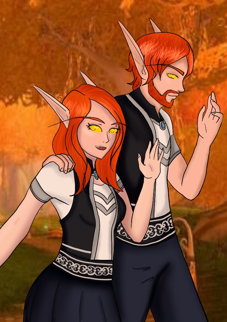 FaryDraw's tweet photo. ¡Perdón por mi inactividad!
Estuve ocupada estas semanas, pero aun así les dejo un dibujo de unos personajes que estoy roleando con un amigo en wow. Me encantan.

Sus nombres son Belarwen y Belarach :D

#worldofwarcraft #warcraft #OC #digitalart #belf https://t.co/oITfQnnmCN
