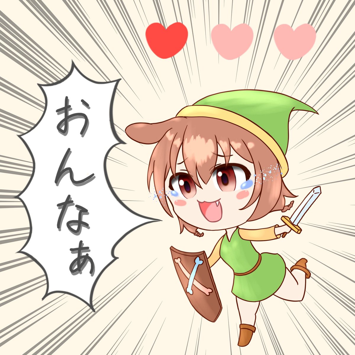 戌神ころね ,リンク(ゼルダの伝説) 「#1日でフォロワー何人増えるかチャレンジ 無限にころさん描いてます! 」|ハァラン🥐@ホロクル10/21のイラスト
