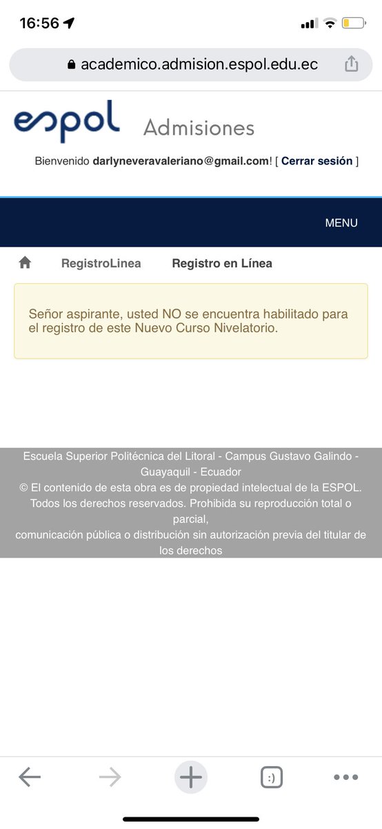 Darlyneee_d's tweet photo. @AdmisionesESPOL Qué significa esto? yo ya pagué lo que tenía que pagar, cómo es posible esto ? https://t.co/LpEb8AzIUj