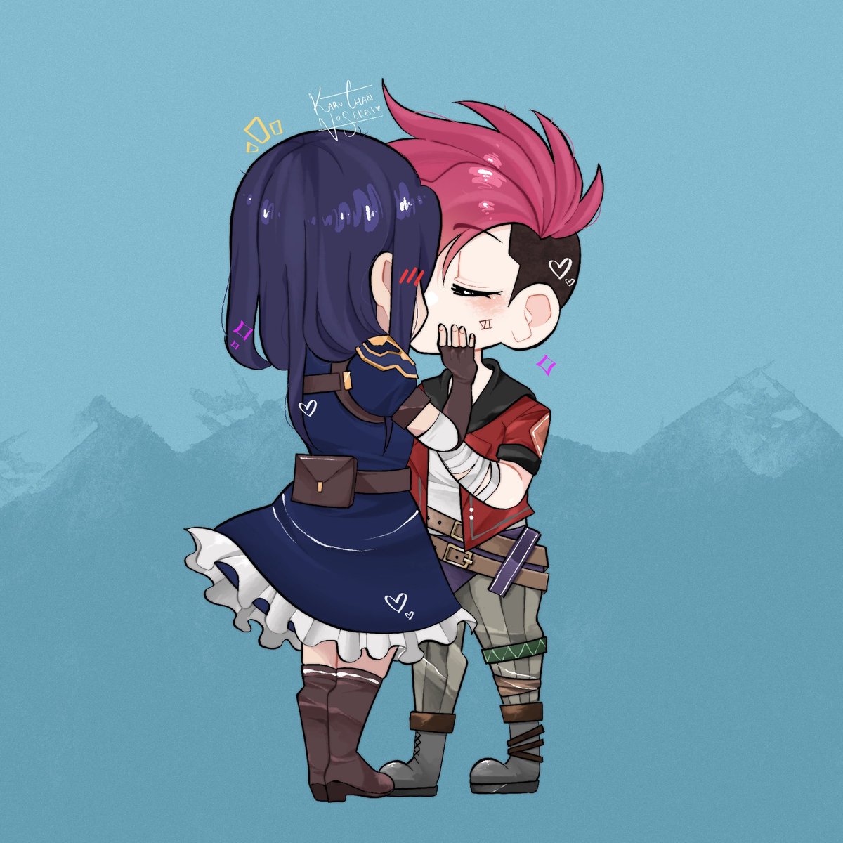 Comisión para una amiga cosplayer💜
.
#drawing #drawingart #dibujo #dibujodigital #procreate #fanart #LeagueOfLegends #ArtofLegends #Caitlyn #Vi #CaitVi