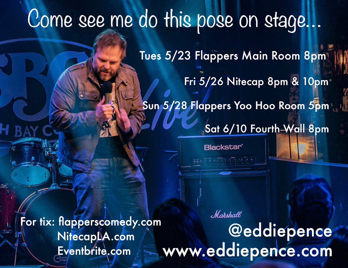 You busy? Come see a show or two or three or four or five.

flapperscomedy.com
Nitecapla.com
Eventbrite.com