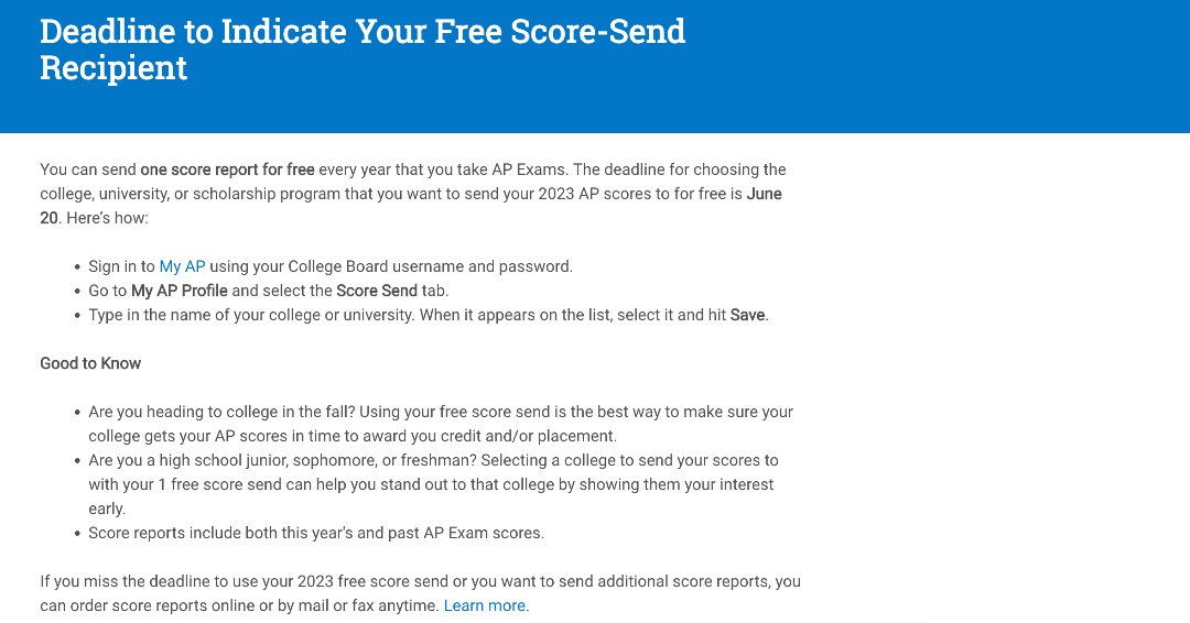 🎓 Don't miss out on sending your AP scores for FREE! ⏰ Deadline: June 20th! 📚
🔗 Visit linktr.ee/waukhs for more info and step-by-step instructions. Take control of your future and secure credit &amp; placement. #APExams #ScoreSend #CollegeBound
🌟 Act now and stand out! 🌟