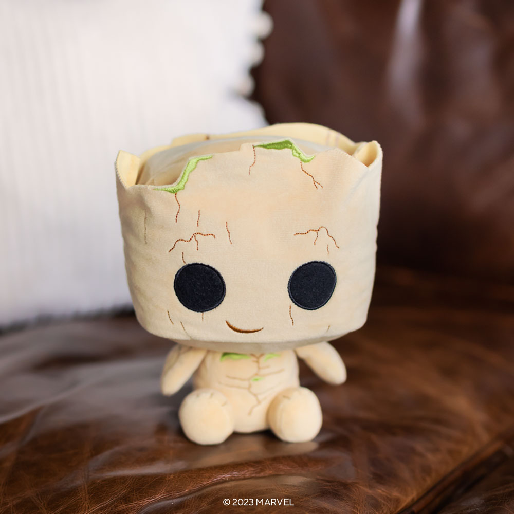 FunkoTrack's tweet photo. @OriginalFunko: Your universe is safe and cuddly with our Plushies™ of Marvel Studios’ Guardians of the Galaxy Vol. 3 characters, including Groot, Rocket, Cosmo &amp; Star-Lord. Embrace the adventure and bring home your favorites today. … https://t.co/uzbbT9Bpn5