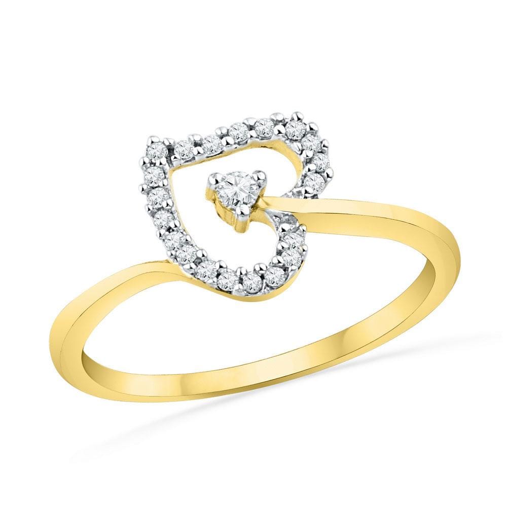 10kt Yellow Gold Womens Round Diamond Heart Outline Solitaire Ring 1/8 Cttw #jewelryforsale #finejewelry
$198.89
➤ jewelryoutlet.com/products/10kt-…