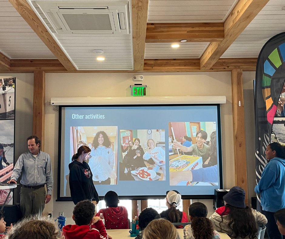 URIGSO's tweet image. #URIGSO, the TMS miniboat crew &amp;amp; @miniboats joined Team Malizia at @theoceanrace Newport! The group learned about Team Malizia's CO₂ data collection efforts, visited their race yacht, Malizia - Seaexplorer, &amp;amp; gave a presentation to the race team on #miniboat TMS Sea Challenger.