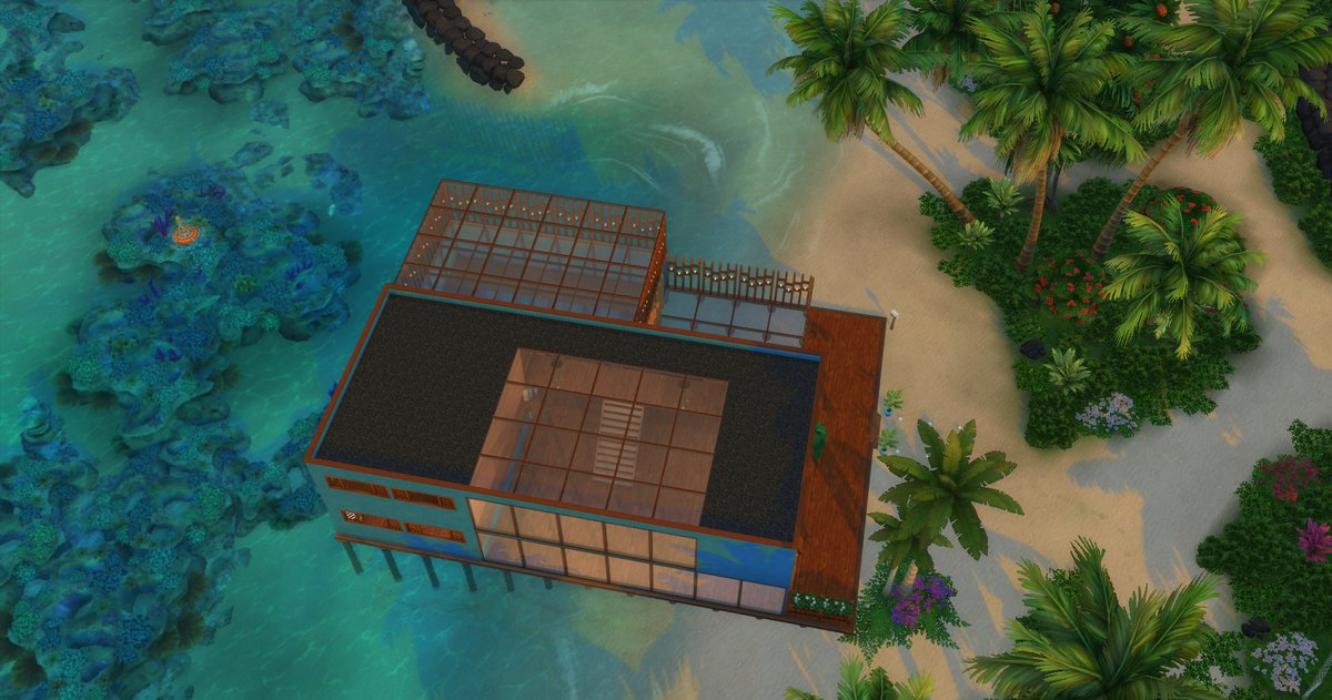 Lagoon Look (shell) is ready for a forever family! 2 bed, 2.5 bath, move-in-ready!

#Sims4  #showusyourbuilds #sims4gallery #islandliving #sims4nocc #ellamaniacalbuilds