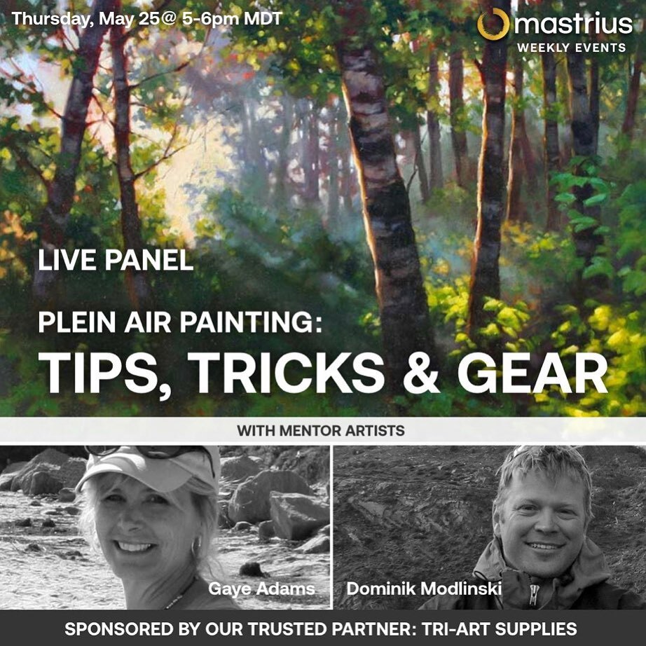 🎨 Plein air painting, while fun and SO beneficial for your painting practice, can also feel intimidating. What do you pack, how do you set up, and what do you paint?!

Premiere #pleinair Master Artists are here to help!

Join us ONLINE for a LIVE exp… instagr.am/p/Csj1YOMO0e2/
