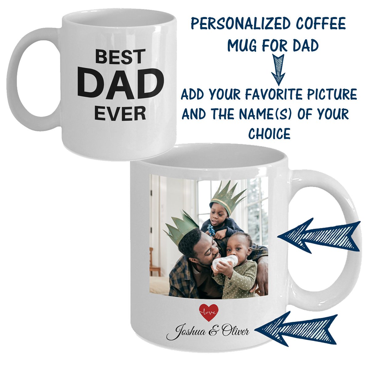 🔥 Gift For Dad, Personalized Mug: Best Dad Ever
Order here 👉 rosiesstore.net/products/gift-… #beautiful #bestdad #coffeemug #custom #fathersday #giftfordad #giftideas #happy #instagood #love #personalized #photogift