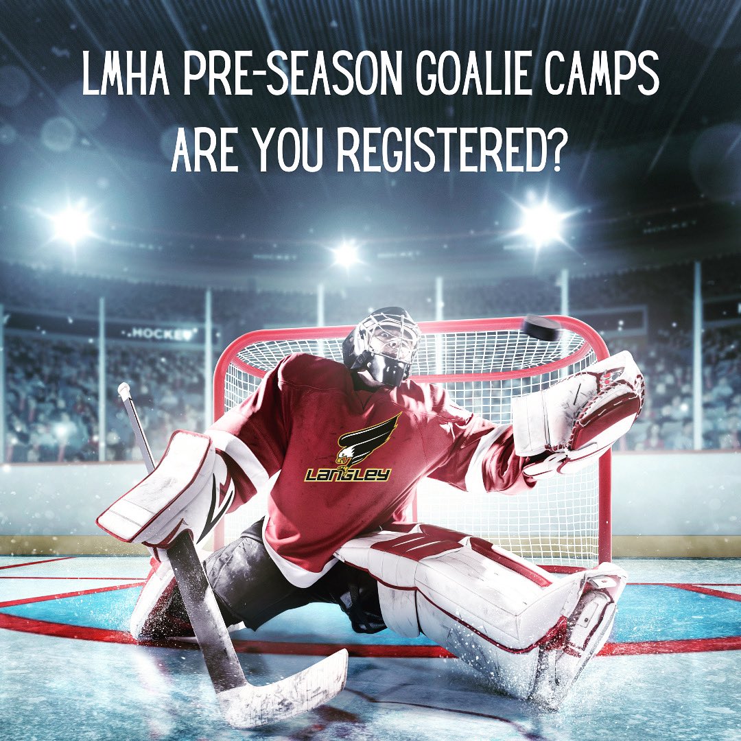 LMHA is once again looking forward to having @stageone_goaltending instructing our goalie pre-season camps! Check out our camp line up on the 2023 Pre-Season Camps page of our website: langleyminorhockey.ca/pre-season2023/