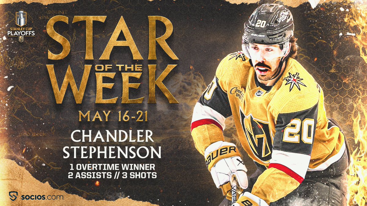 GoldenKnights's tweet photo. Who else but Stevie?! 👏

#VegasBorn | @SociosUSA https://t.co/IKkvkib3jd