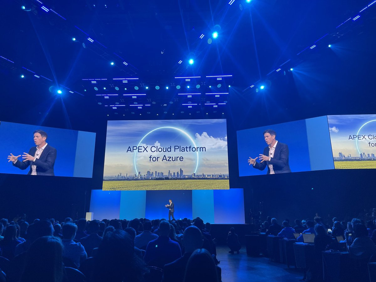 Michael and Satya announced the product I have been working on for a  couple of years . A surreal feeling ! #DellTechWorld #Microsoft #DellAPEX