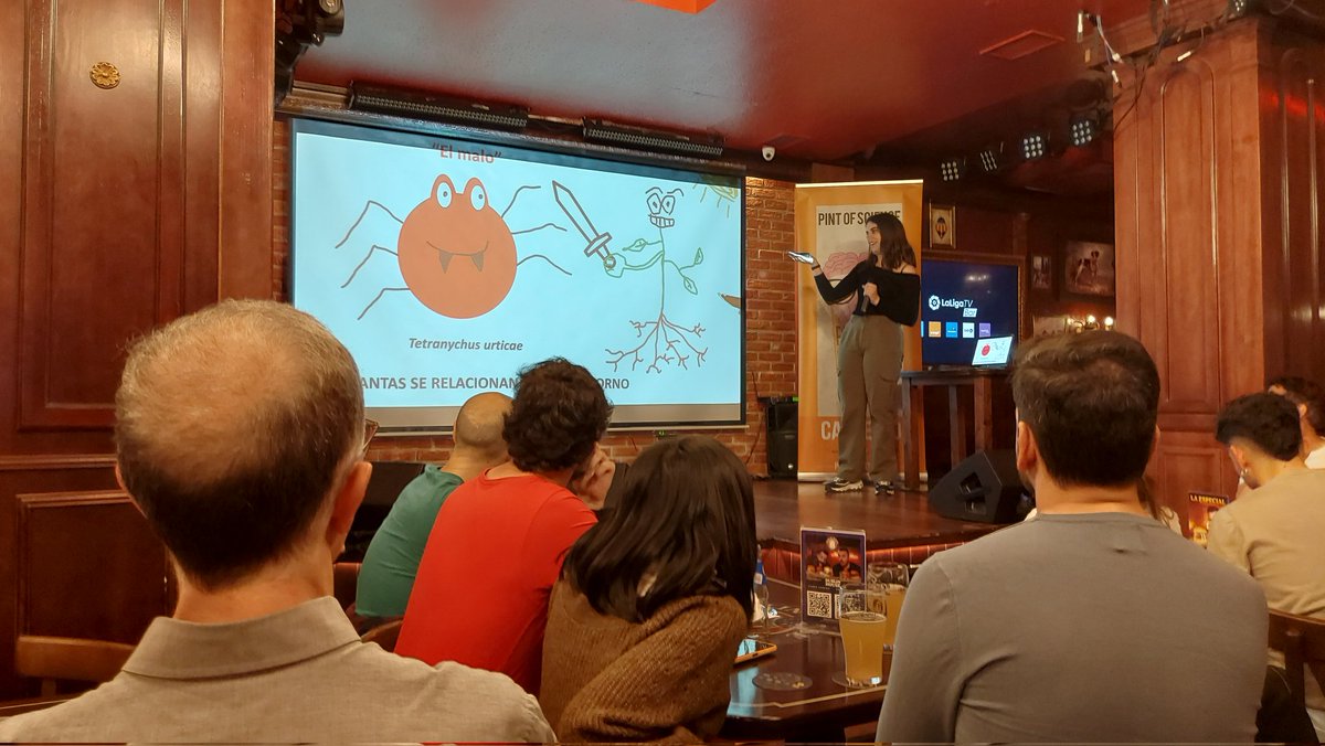 silderob's tweet image. Maria nos habla de como se defienden las plantas #Pint23ES  #Pint23CAS