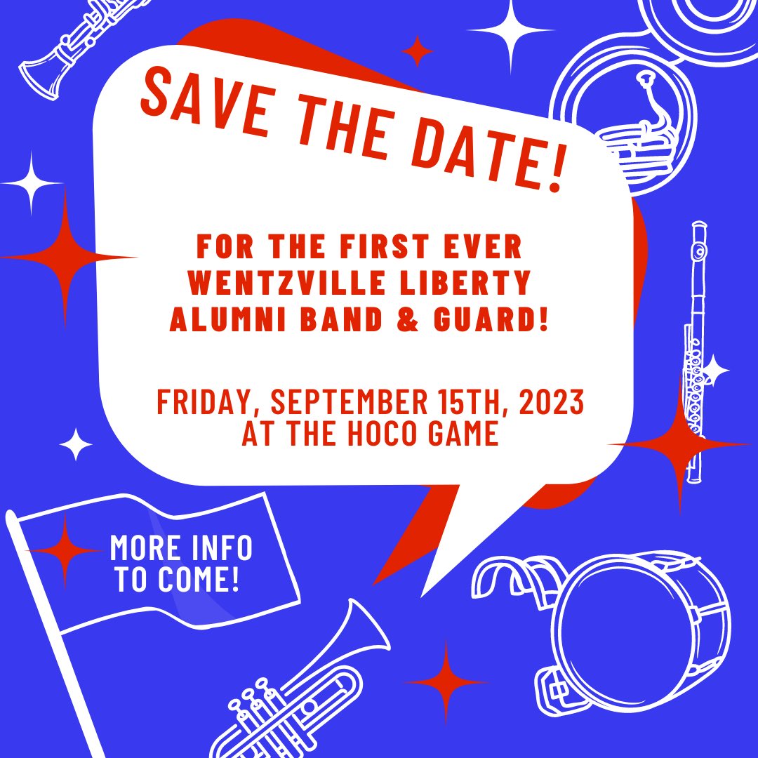 Hey LHS Band and Guard Alums!  Save the date for our first Homecoming Alumni Band next fall!