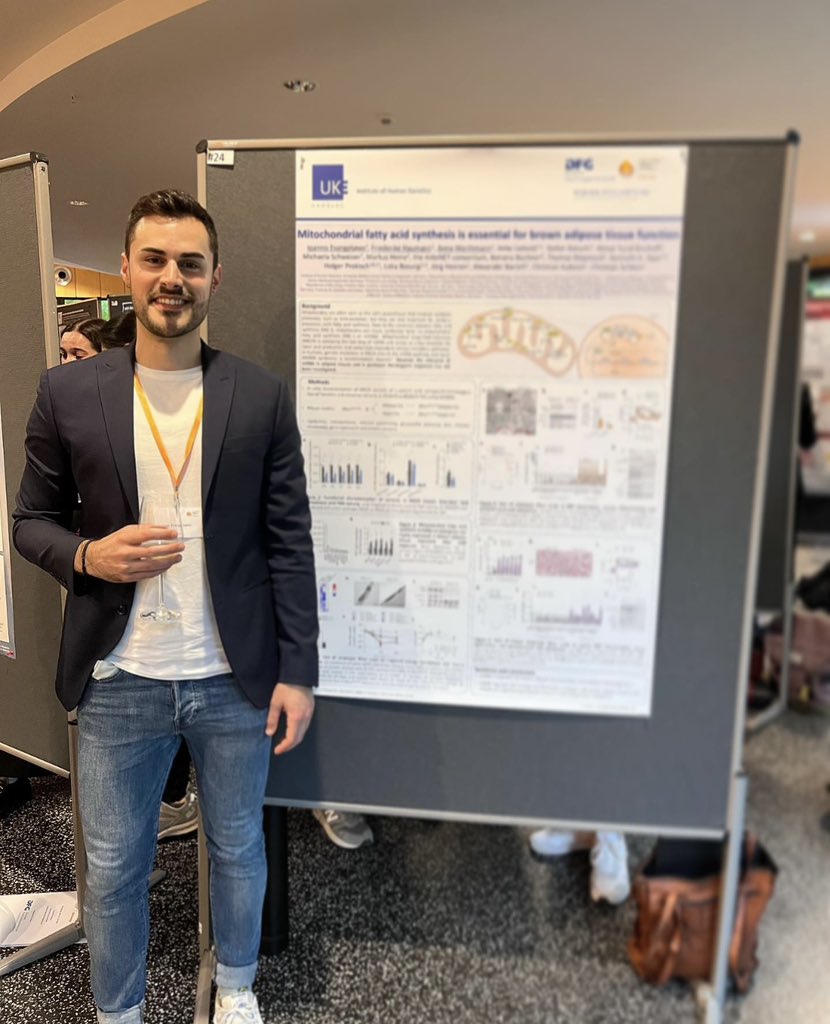 Happy to present our data from <a href="/SchleinLab/">Christian Schlein</a> on mtFAS and its implication in brown adipose tissue function at the <a href="/TRR_BATenergy/">CRC/TRR-BATenergy</a> in Hamburg. #brownfat #mitochondria #lipids #BATenergy