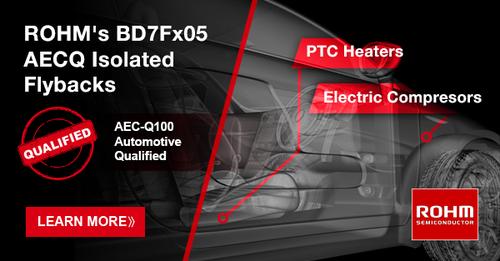 ROHMsemi's tweet photo. Check out ROHM's AEC-Q100 Qualified Isolated DC-DC converters that are designed for gate drive power supplies in #EV applications such as Electric compressors and PTC heaters. Learn More Here: https://t.co/Fbhpcz83ZO
#gatedriver #electrification #powerelectronics #electricvehicle https://t.co/4z5g41jd9T