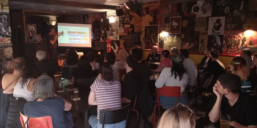 FactChecknMate's tweet photo. Pint of Science #pint23 c'est parti !
Ce soir au Bistro des Tilleuls à #annecy on vous parle de la vie dans l'Univers ! 🌌🌍🦠 https://t.co/B7gFturJFI