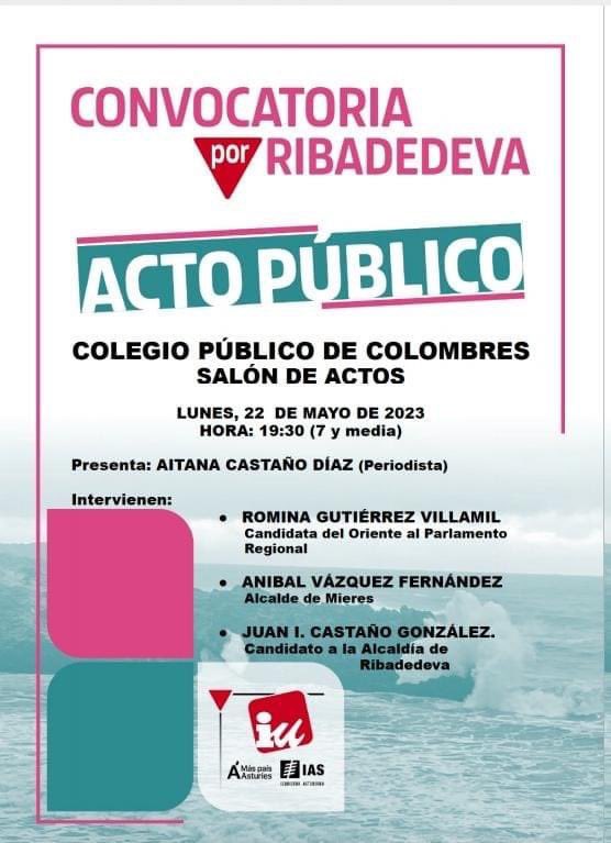 En compañía del  Alcalde de Mieres Aníbal Vázquez, hoy hemos venido a apoyar a Juan Castaño candidato de #ConvocatoriaXRibadedeva 
#AvanzarSumando