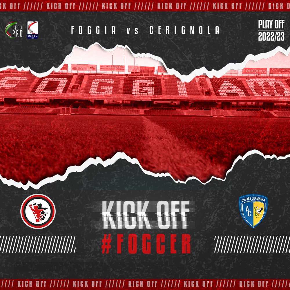 CalcioFoggiaoff's tweet photo. π΄ K I C K O F F β«
Γ iniziata #Foggia vs #Cerignola πͺ
#StoConTe #ForzaFoggia
#Satanelli #FOGCER https://t.co/TjSyNAae8L