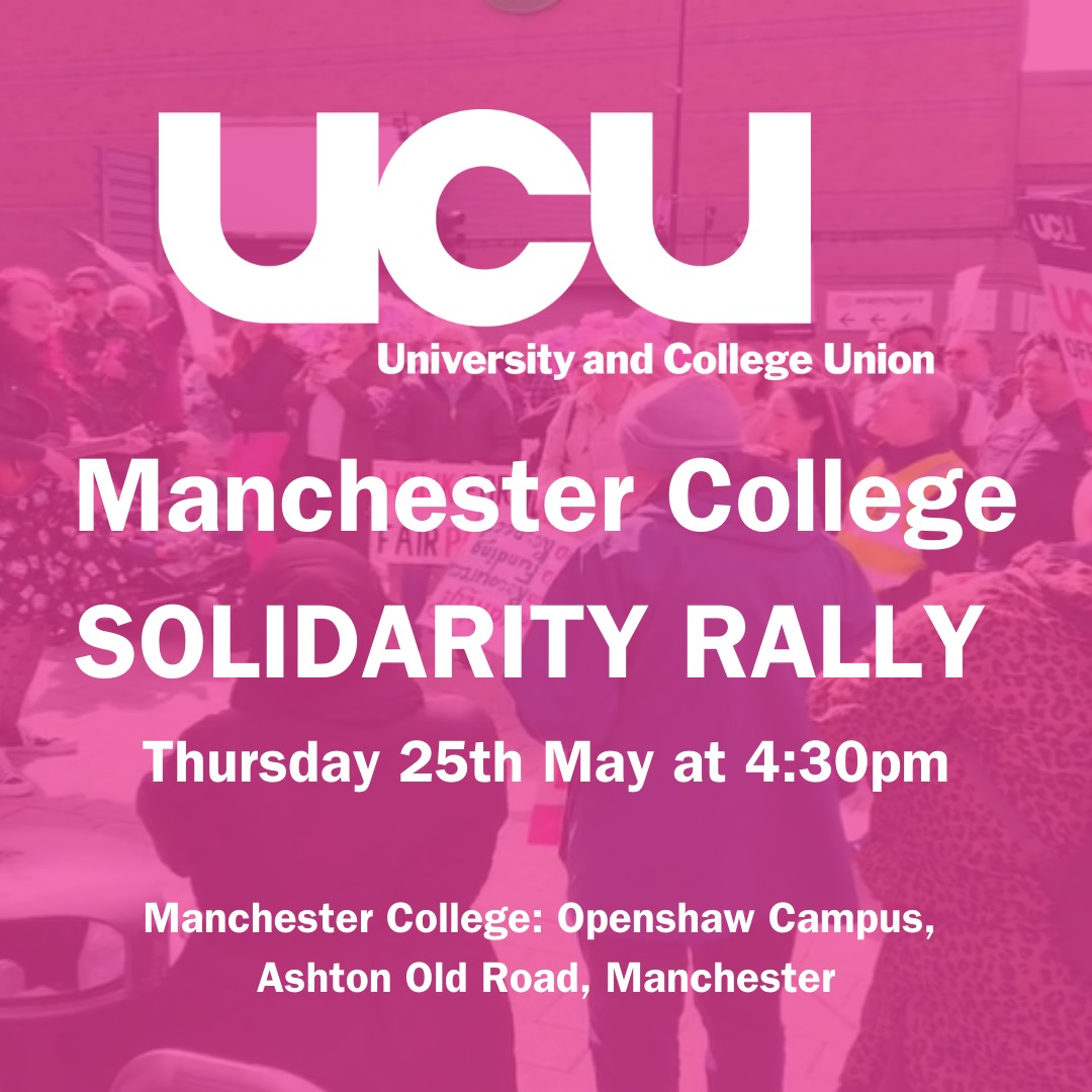 Solidarity ✊🏻 @UCUManCollege