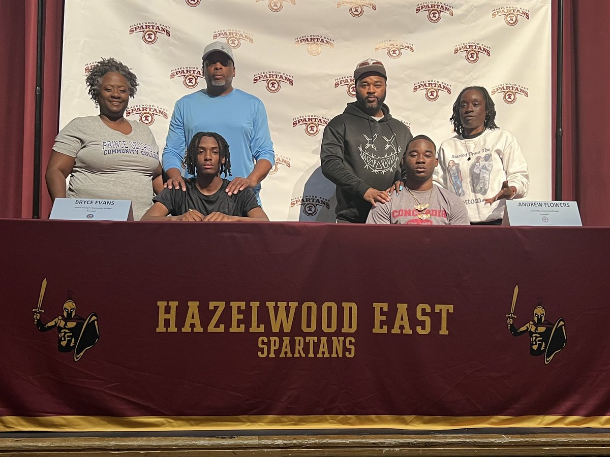 CoachBobbyCole2's tweet photo. Congrats to Bryce Evans(Prince George’s CC, baseball) and Andrew Flowers(Concordia University at Chicago, football) on their commitments to their respective colleges. https://t.co/dPM8OA4jZa